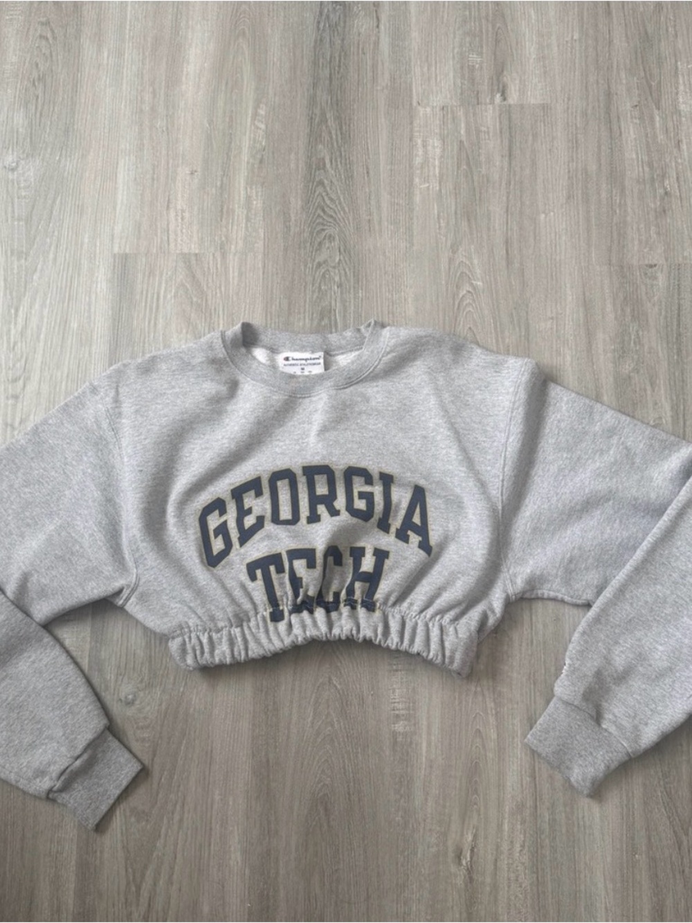 Georgia Tech Reworker Custom Crop Crewneck - Picture 2 of 4